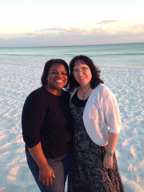 Robin and Lisa on Beach